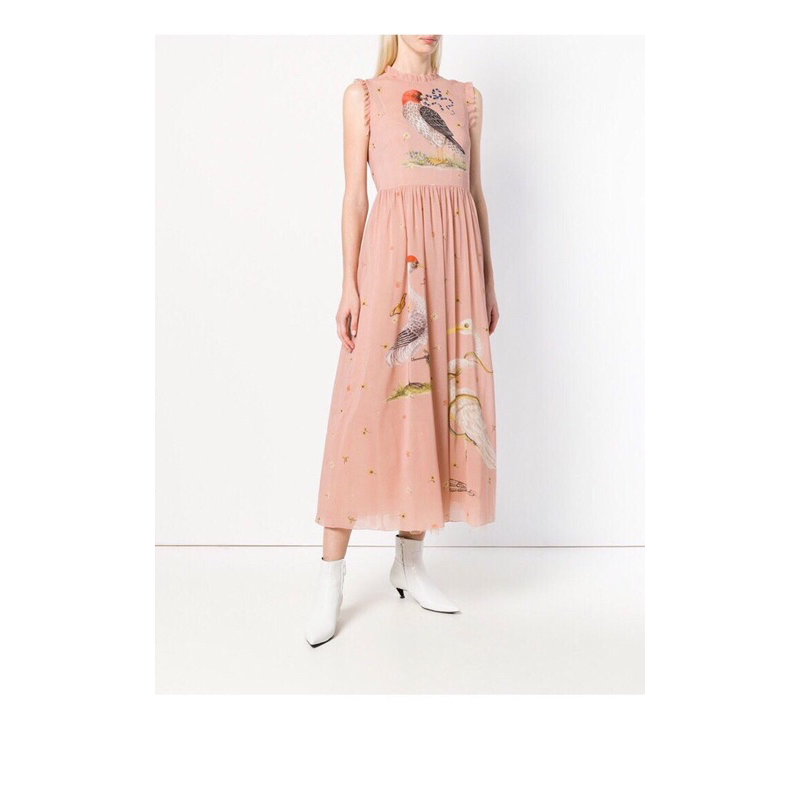 Đầm midi in hình