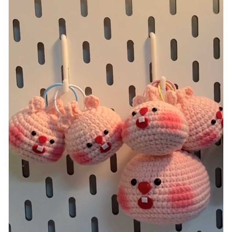 Móc khoá Loopy bằng len