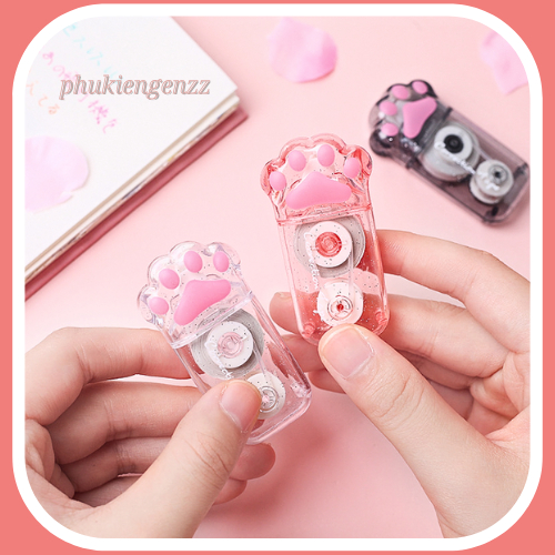 Bút Xóa Băng Kéo Tạo Hình Chân Mèo Cute Dài 6M