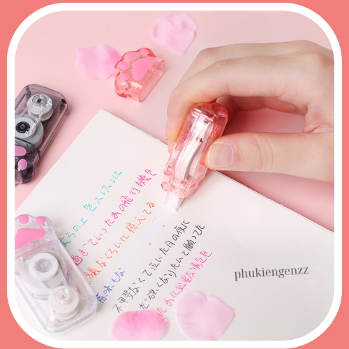 Bút Xóa Băng Kéo Tạo Hình Chân Mèo Cute Dài 6M