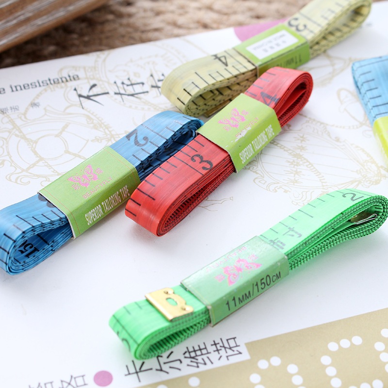 Thước Dây Đầu Thép Đo Vòng Bụng Eo 3 Vòng Kiểm Tra Sức Khỏe 1.5 Mét SUNBRA 105