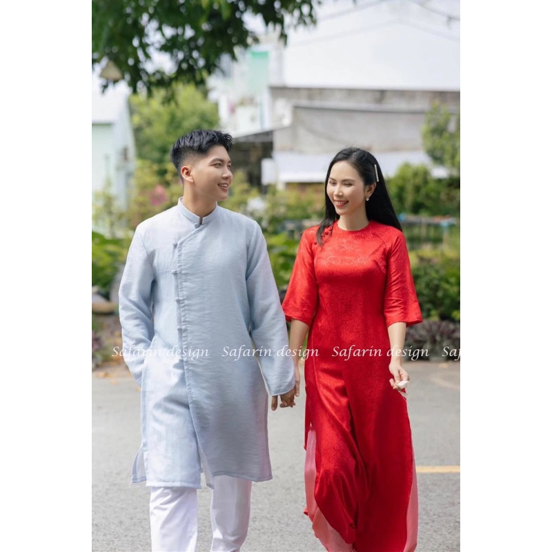 Áo Dài Nam Trơn Chất Vải Mát - Áo Dài Nam Truyền Thống - Mặc Đi Chơi - Mặc Đi Lễ - Áo Dài Nam Thiết Kế