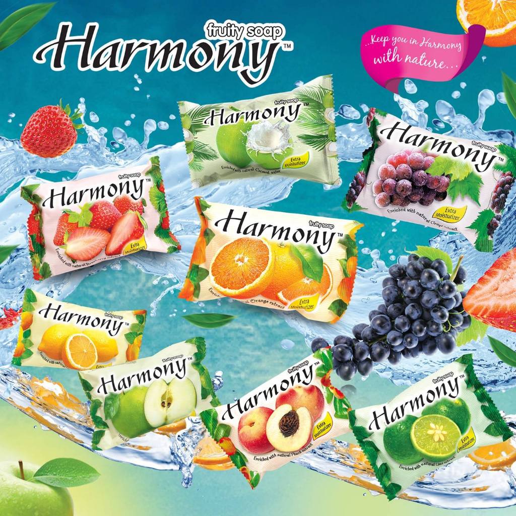 Xà bông trái cây Harmony 75G_ 6 mùi tự chọn