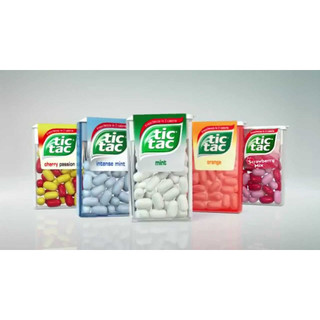 [Combo 4 Hộp] Kẹo ngậm Tic Tac 14.5g_Cam, bạc hà, bạc hà lục, dâu bạc hà