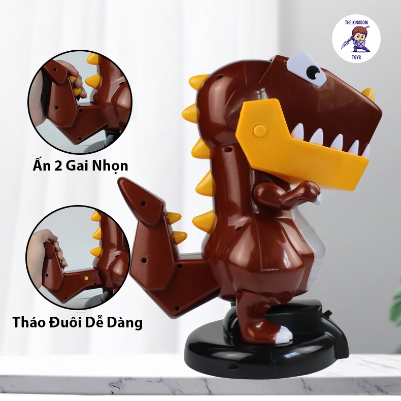 Đồ Chơi Bắn Bóng Khủng Long Bạo Chúa T-Rex Tính Điểm Tự Động Cho Bé Đồ Chơi Vận Động Vui Nhộn Dễ Thương