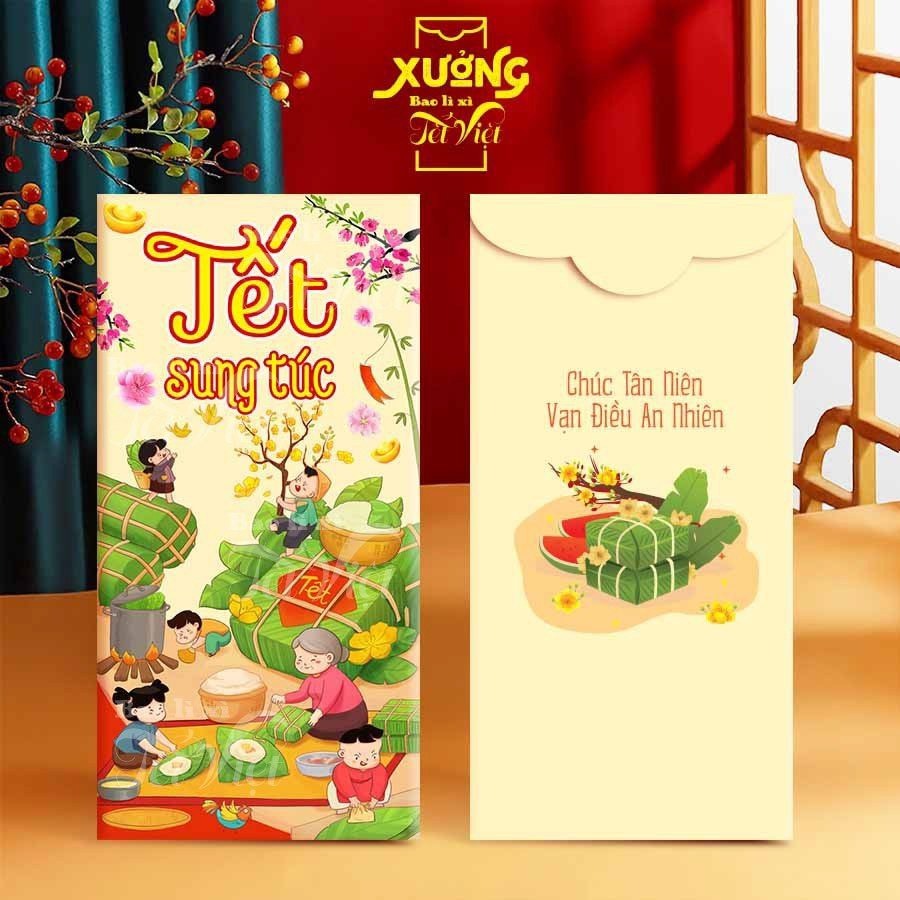 Sét 10 Bao Lì Xì Tết Giáp Thìn 2024, Lì Xì Truyền Thống Tết Sum Vầy PUKAPI