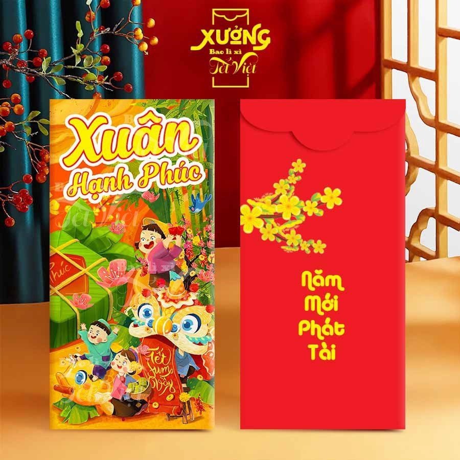 Sét 10 Bao Lì Xì Tết Giáp Thìn 2024, Lì Xì Truyền Thống Tết Sum Vầy PUKAPI