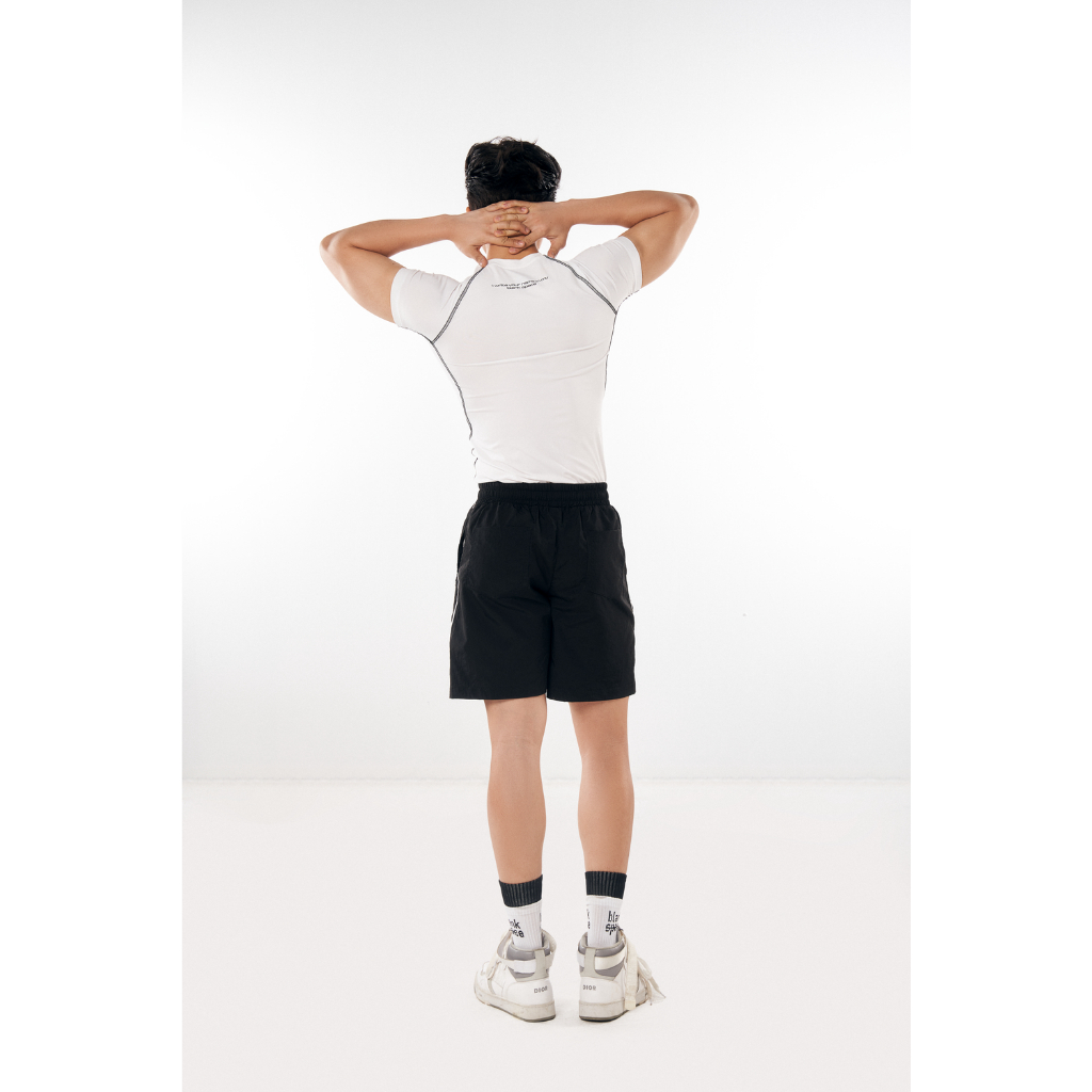 BLANKESPACE Áo Fancy Body Tee Thể Thao Nam Nữ Unisex Vải Poly 4 Chiều Hai Màu