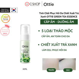 Tinh Chất Phục Hồi Da Chiết Xuất Trà Xanh OTTIE GREEN TEA ESSENCE_Mỹ phẩm Hàn Quốc chính hãng