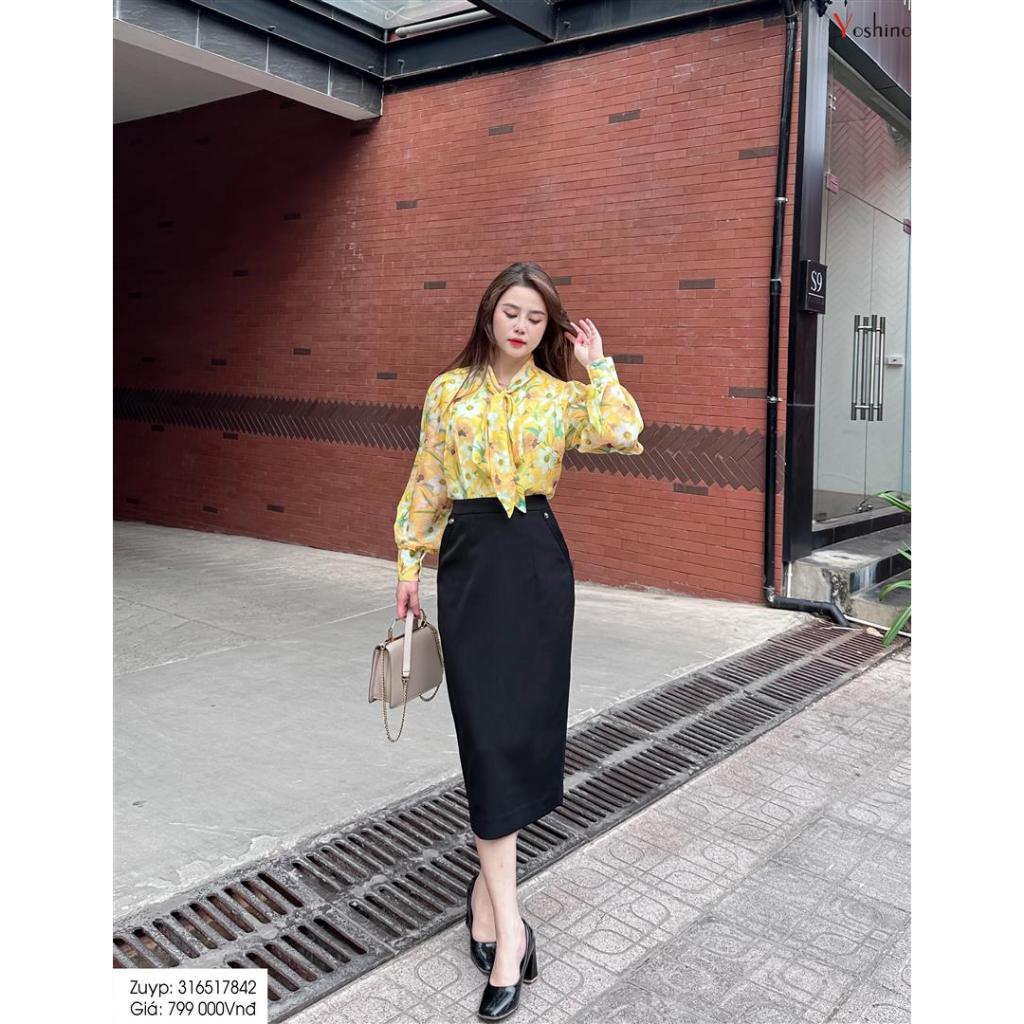 Zuýp bút chì cúc túi màu đen Yoshino