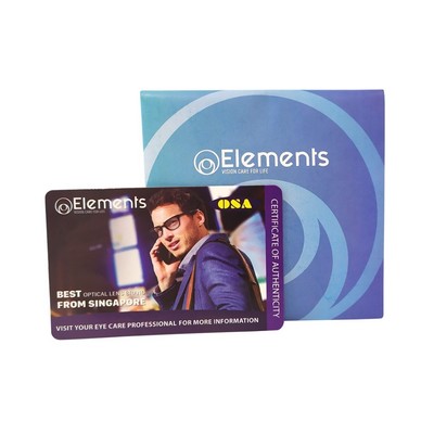 Tròng kính cận/viễn/loạnEssilor Elements Blue UV Cut Night AR SHMC