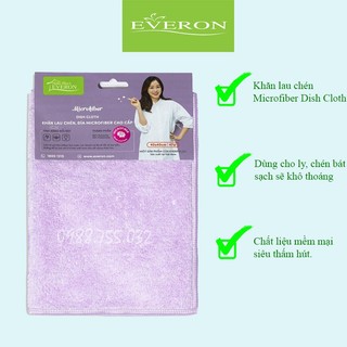 Khăn lau chén bát Everon cao cấp 40*40cm