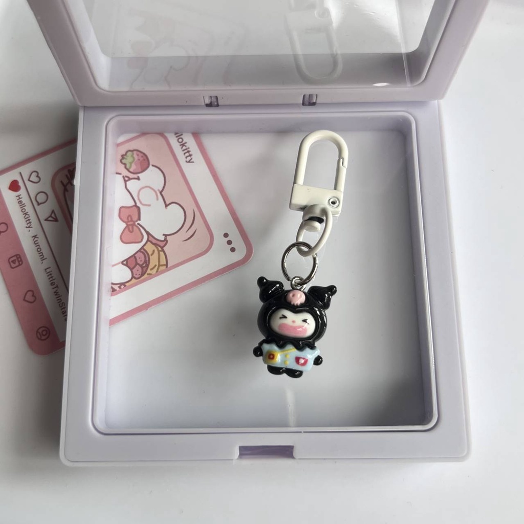 Móc Khóa Hoạt hình mini  Sanrio Melody Kuromi Cinnamon Sao Biển Dễ Thương