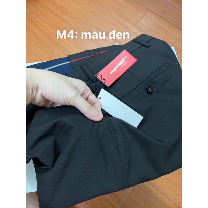 Quần âu nam Pier.re Car.din 4 mầu dáng slimfit cạp chun