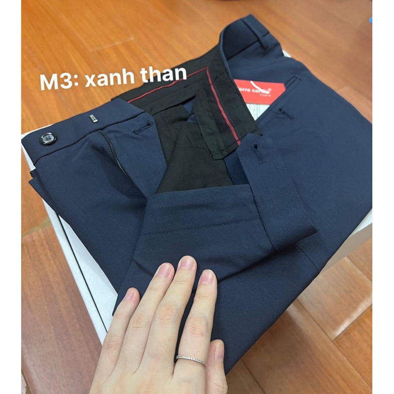Quần âu nam Pier.re Car.din 4 mầu dáng slimfit cạp chun
