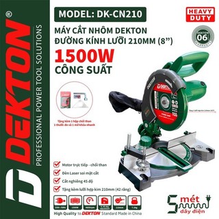 Máy cắt đa năng dekton dk-cn210-công suất 1500w-tặng lưỡi cắt hợp kim 210mm-cắt sắt-cắt nhôm-cắt gỗ