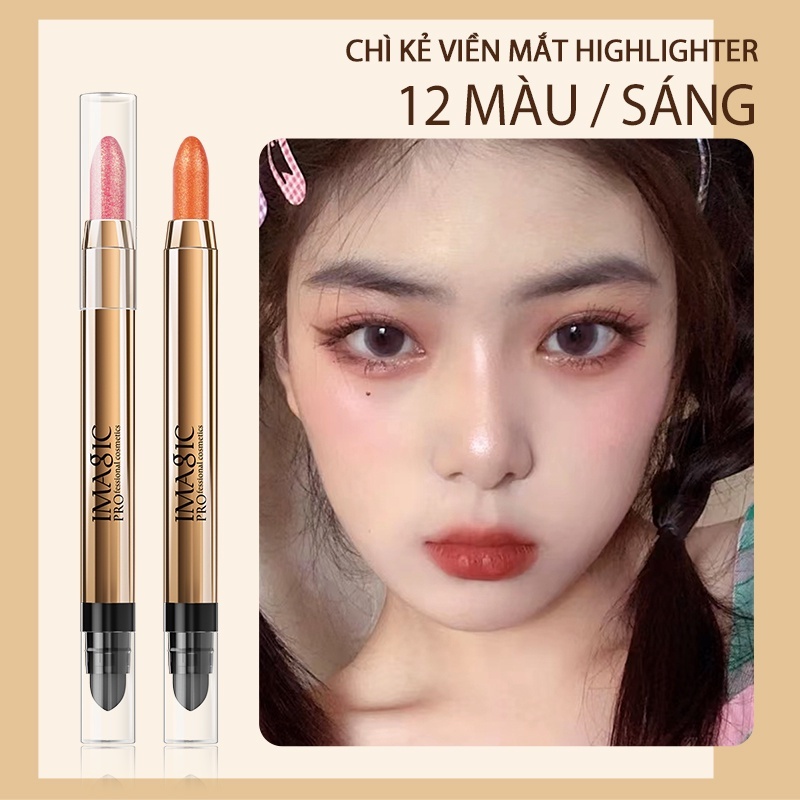 Phấn Mắt - Hai Tông Màu Lấp Lánh Trang Điểm Bắt Sáng Tự Nhiên winwinshop01