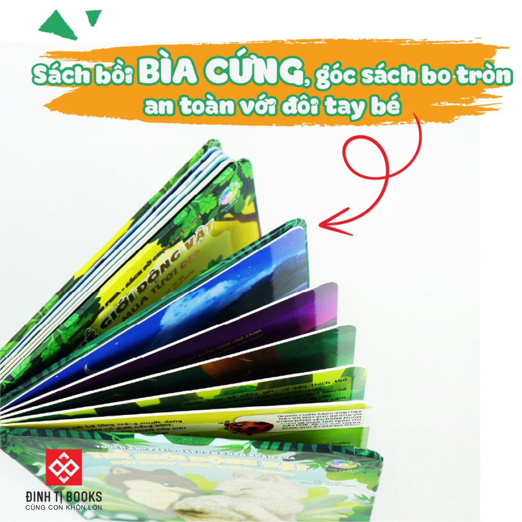 Sách thiếu nhi - Touch and Feel - Sách Sờ chạm khám phá - Thế giới động vật