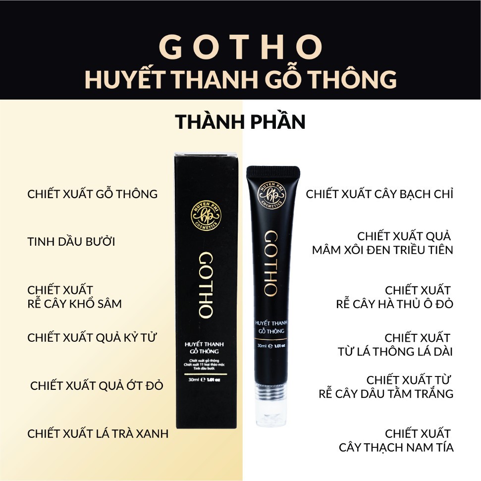 Gotho Huyết thanh gỗ thông kích thích mọc tóc