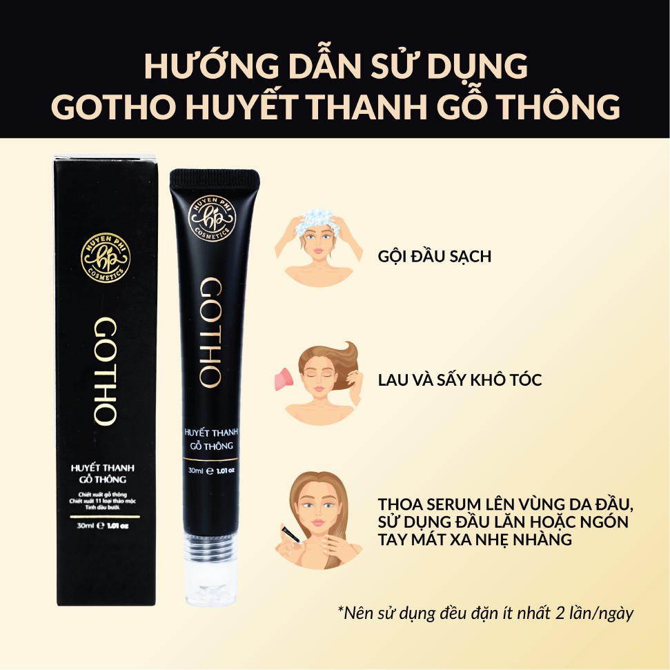 Gotho Huyết thanh gỗ thông kích thích mọc tóc