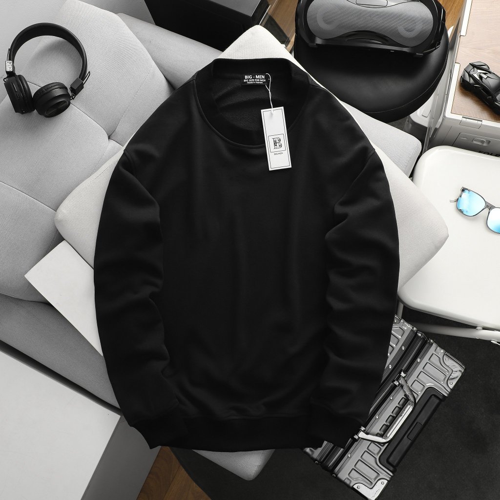 Áo khoác sweater thời trang cỡ đại trơn bigsize nam < 140kg