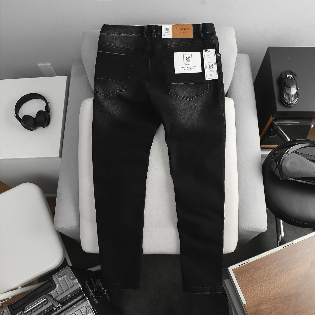 Quần jean dài rách thời trang form skinny cỡ đại bigsize nam < 140kg