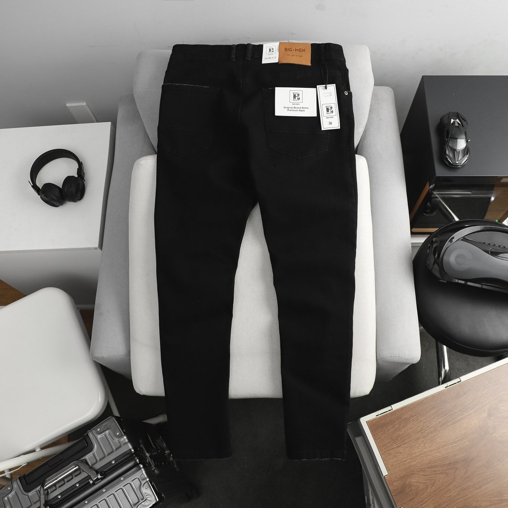 Quần jean dài rách thời trang form skinny cỡ đại bigsize nam < 140kg