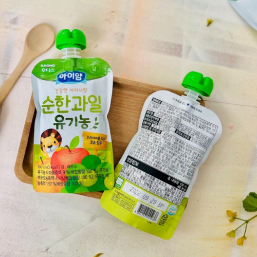 Nước ép trái cây nguyên chất ILDONG dạng túi cho bé gói 100ml