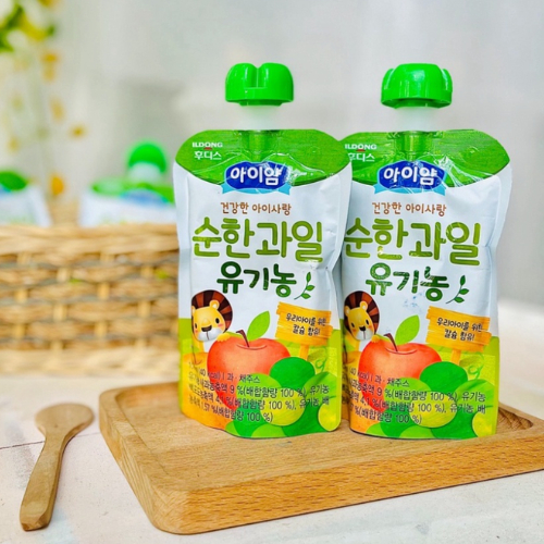 Nước ép trái cây nguyên chất ILDONG dạng túi cho bé gói 100ml