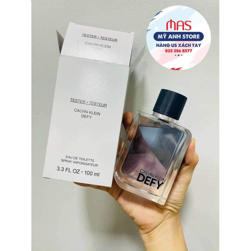 Nước hoa tester chính hãng Tester CK Defy 𝗘𝗗T 𝗙𝗢𝗥 𝗠𝗘𝗡 𝟏𝟎𝟎𝐦𝐥
