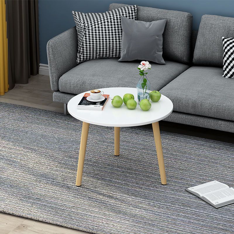 Bàn trà sofa Kiểu Nhật hình tròn chân làm từ gỗ tự nhiên ANA BT01