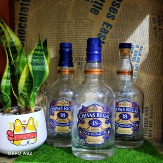 VỎ CHAI CHIVAS 18 GOLD, FULL BOX, [RỖNG]