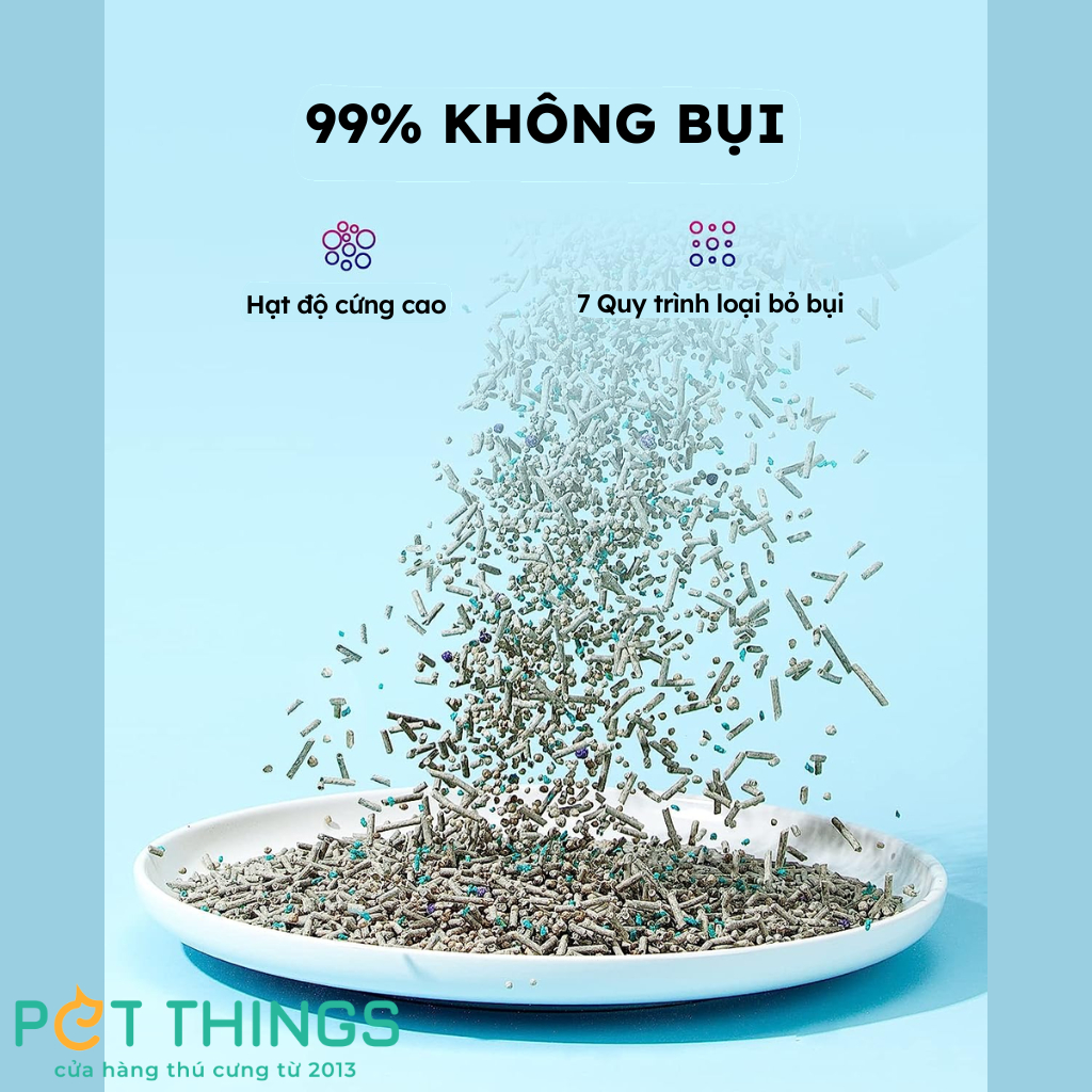 Cát Vệ Sinh Mèo PETKIT 5 TRONG 1, 3.6kg / 7L