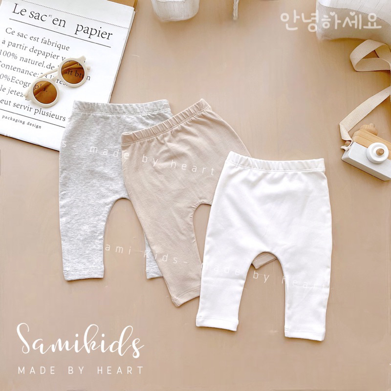 Quần mặc bỉm cotton Hàn cho bé trai bé gái 3-13kg