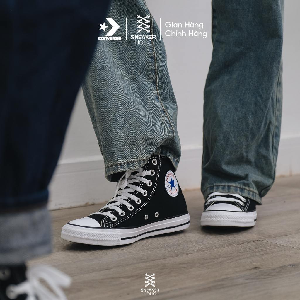 Giày Sneaker Nam Nữ CONVERSE Chuck Taylor All Star Classic High Black - M9160C - Classic Cổ Cao Đen, Thời Trang Unisex