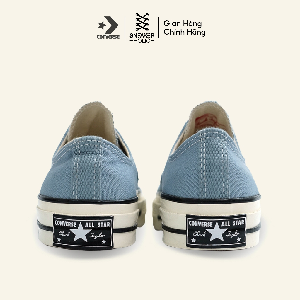 Giày Sneaker Nam Nữ CONVERSE Chuck 1970s Vintage Canvas Low Cocoon Blue - A04586C - Xanh Cổ Thấp, Thời Trang Unisex