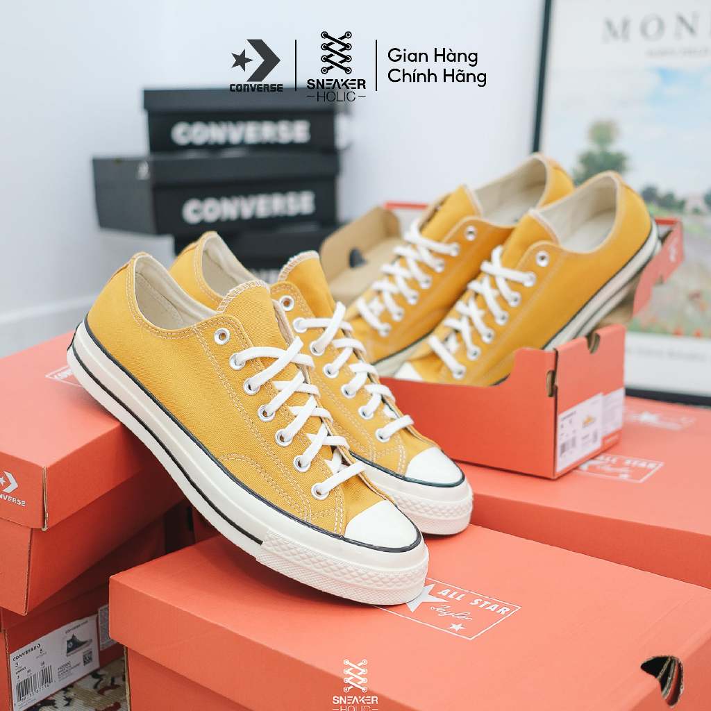 Giày Sneaker Nam Nữ CONVERSE Chuck 1970s Low Sunflower - 162063C - Cổ Thấp, Thời Trang Unisex, Chính Hãng Full Box