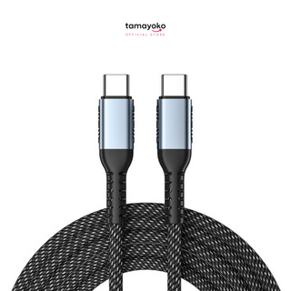Dây Cáp Sạc Nhanh USB Type C to Type C 100W Tamayoko Dài 2M Dây Dù Siêu Bền Chuyên Sạc Laptop, Smartphone, Tablet
