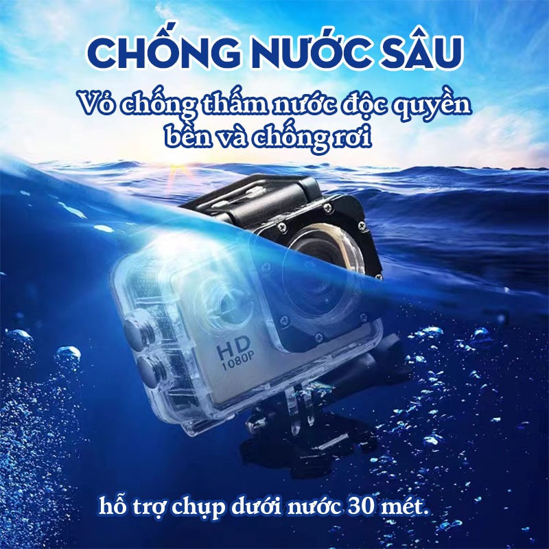 Camera thể thao 4K Máy ảnh thể thao chống thấm nước Camera chống rung Máy ảnh HD Máy ghi âm lái xe wifi