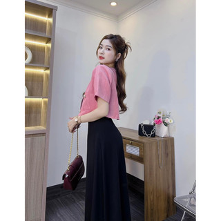 🌸 ĐẦM ĐEN CỔ PHỐI