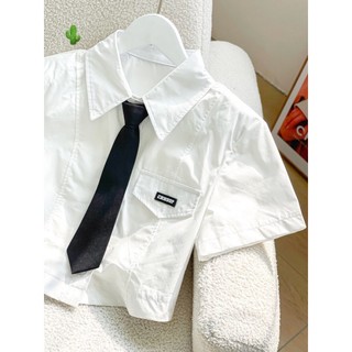 🍒🍒🍒 🌵🌵đồng phục múa hát , áo sơ mi phối cà phạt kiểu croptop nữ chất kate pc