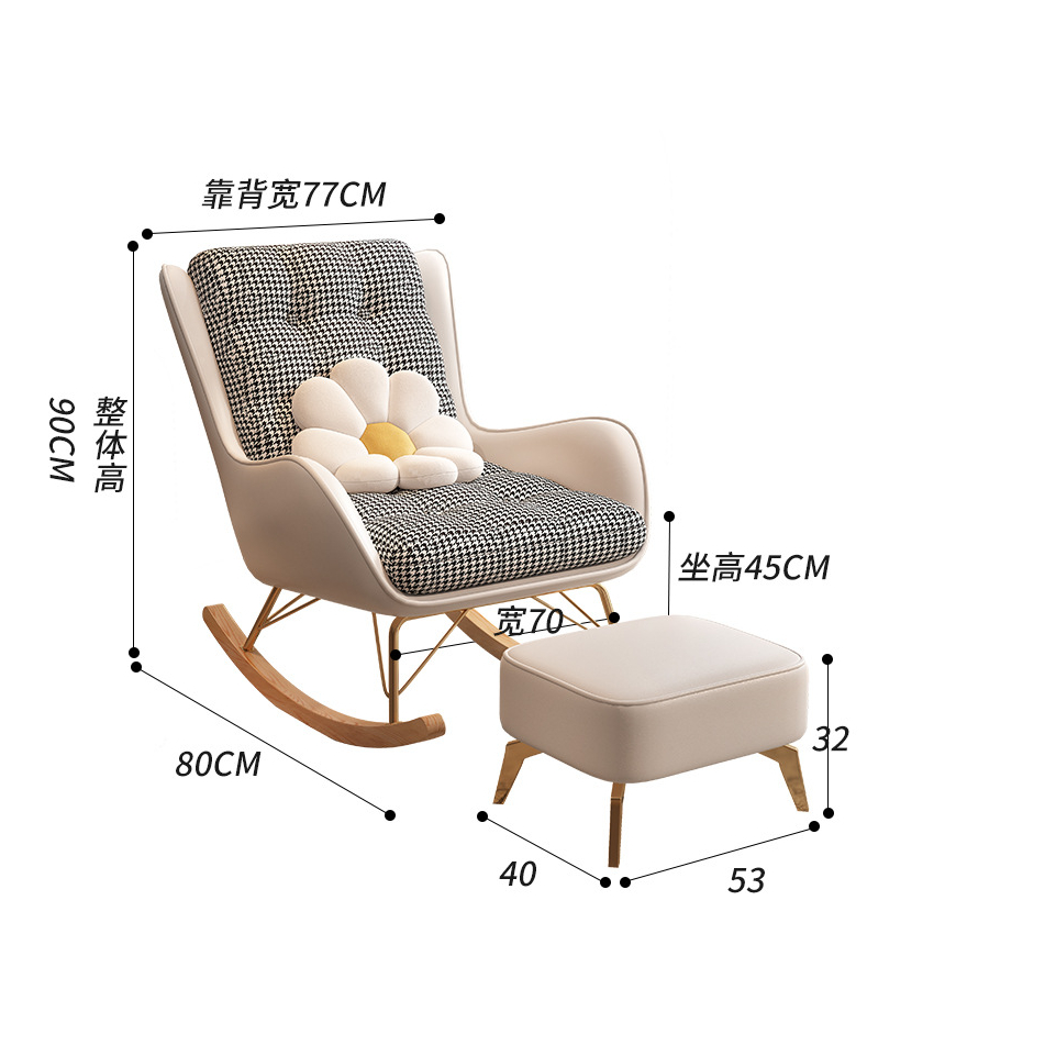 Ghế Sofa Thư Giãn Bập Bênh, Ghế Thư Giãn, Ghế Lười Đọc Sách Hàng Nhập Khẩu