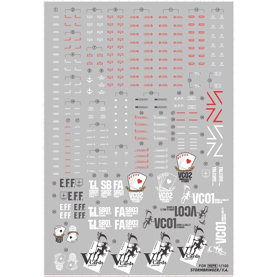 Đề can - Decal nước MG Stormbringer / Stormbringer FA / Stormbringer PF