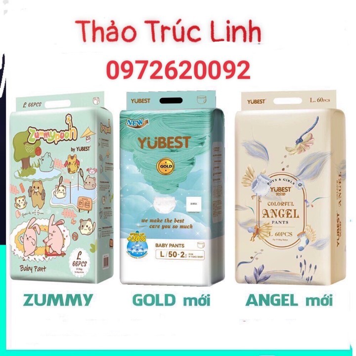 MẪU MỚI Tã / Bỉm YUBEST Zummy / Gold / KEIANN / Angel / HAPPY SPONGE quần/dán M92 L96, L78, XL72, XXL66,XXXL66