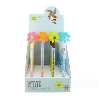 Bút chì hoa nhí BC12 viết chì bấm ombre dễ thương cute