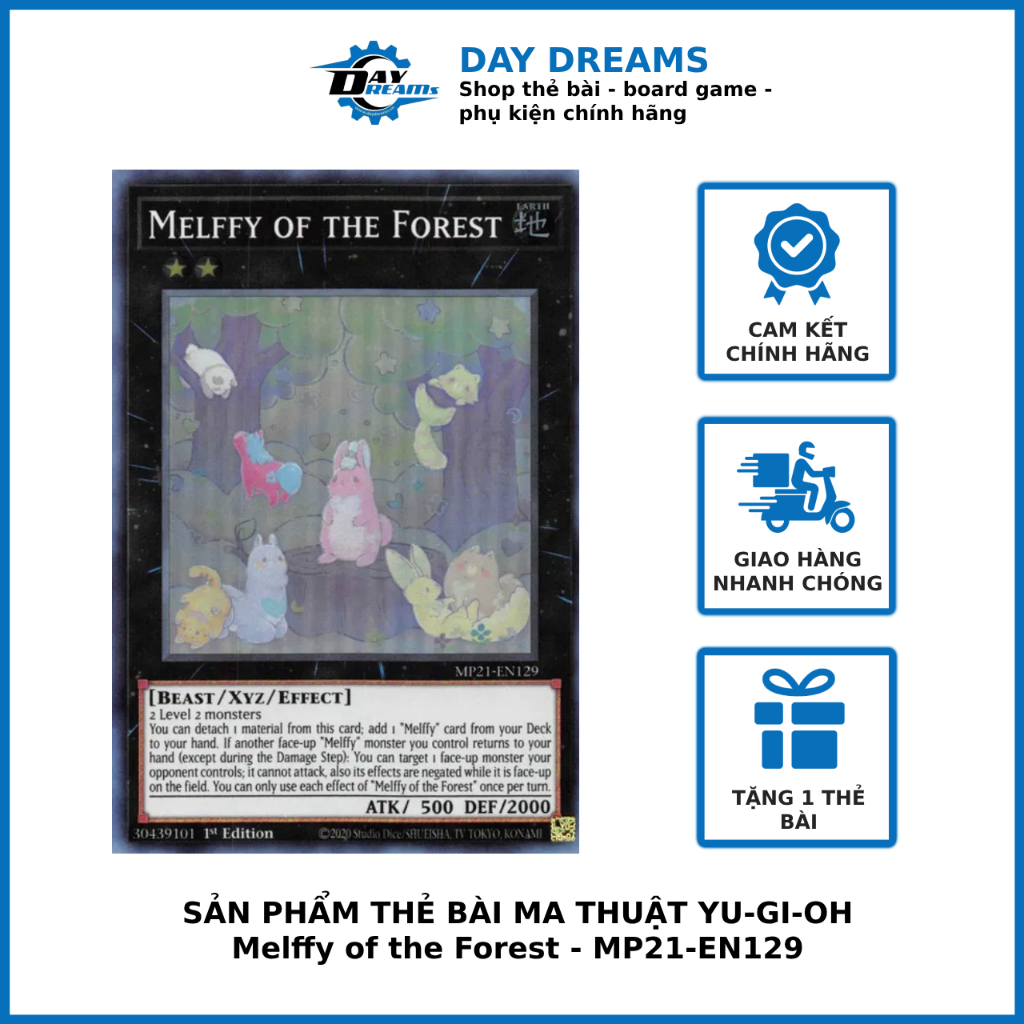 Thẻ bài Yugioh! Melffy of the Forest - MP21-EN129 - Super Rare 1st Edition