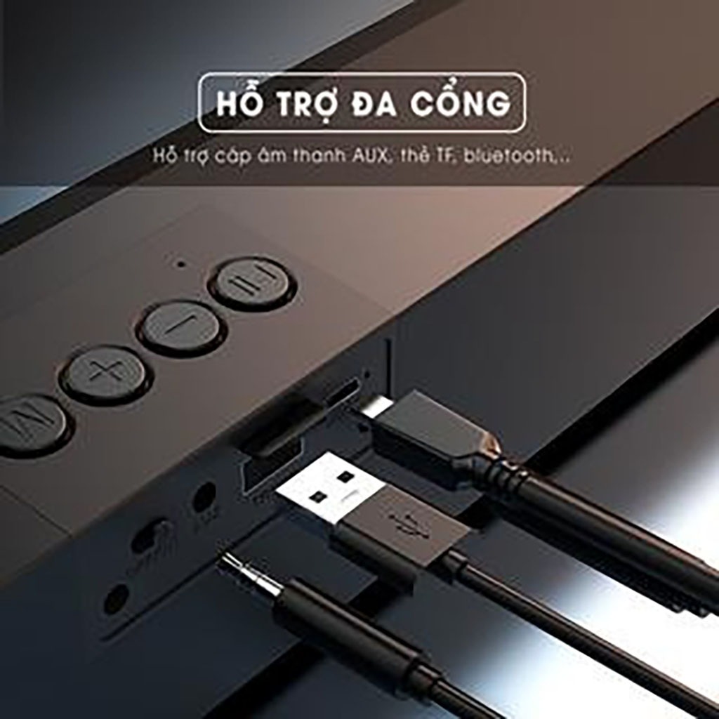 Loa Bluetooh Không Dây Soundbar RBG Âm Thanh Vòm 3D Bản Đặc Biệt Dùng Cho Máy Vi Tính - Loa Nghe Nhạc Bass Mạnh