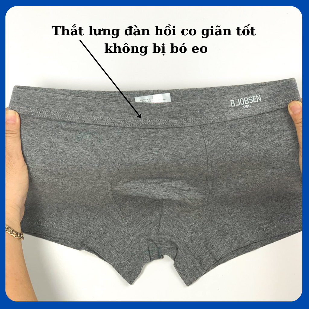 Quần lót nam cotton thông thoáng co giãn 4 chiều, quần sịp nam đùi liền mạch, mềm,mịn,mát đủ size L,XL,XXL,XXL