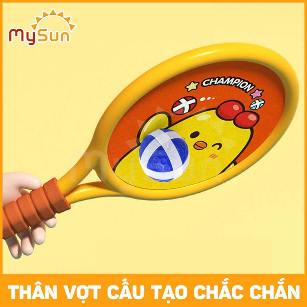 Đồ chơi vợt cầu lông, bóng bàn cho bé giá rẻ mầm non - mẫu giáo phát triển vận động ngoài trời.