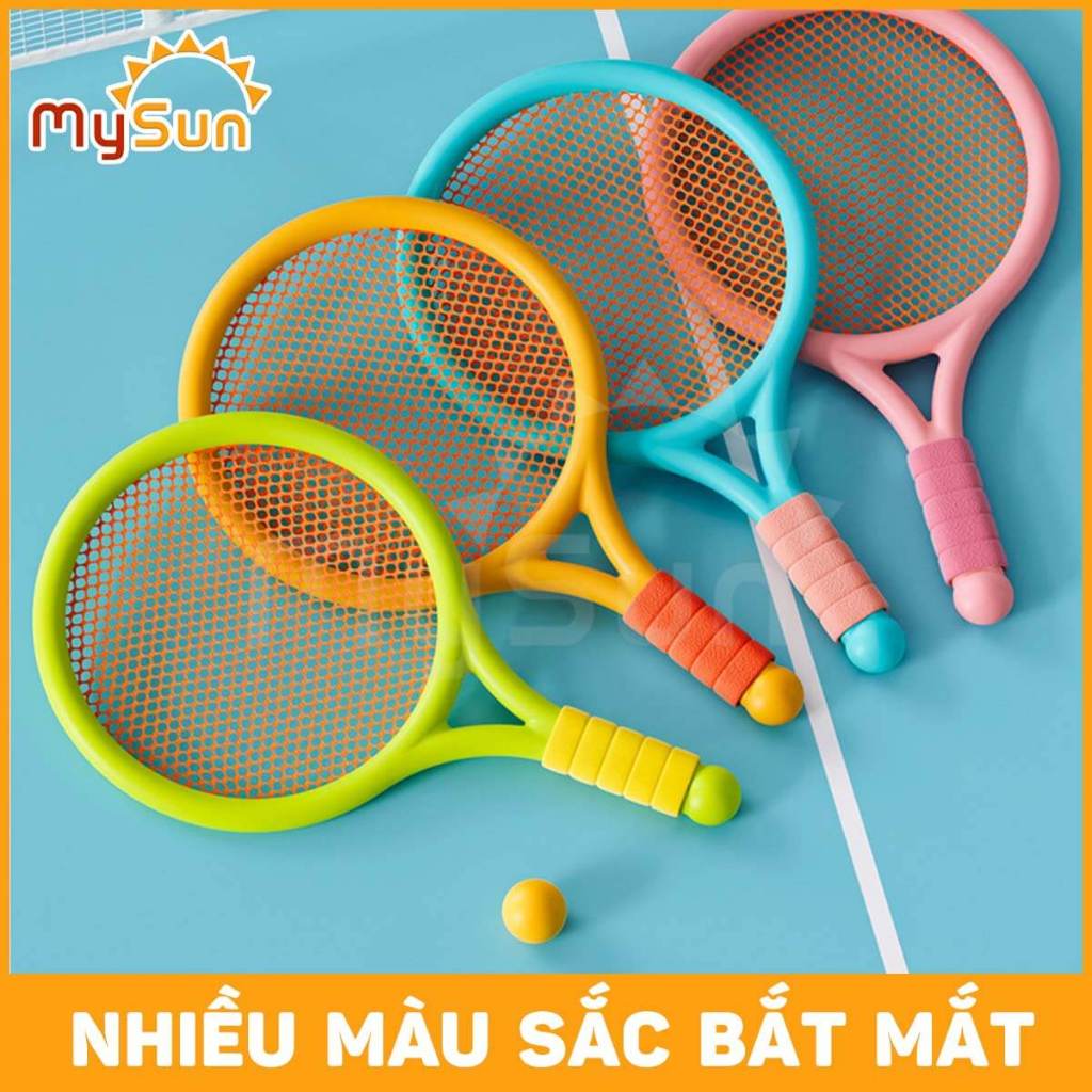 Đồ chơi vợt cầu lông, bóng bàn cho bé giá rẻ mầm non - mẫu giáo phát triển vận động ngoài trời.